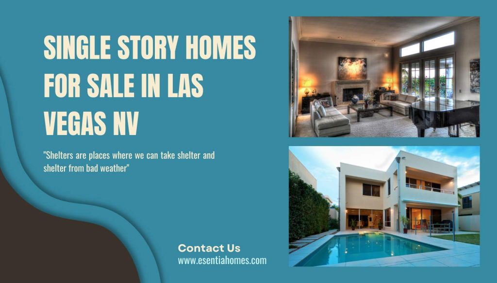 Single Story Homes for Sale in Las Vegas NV